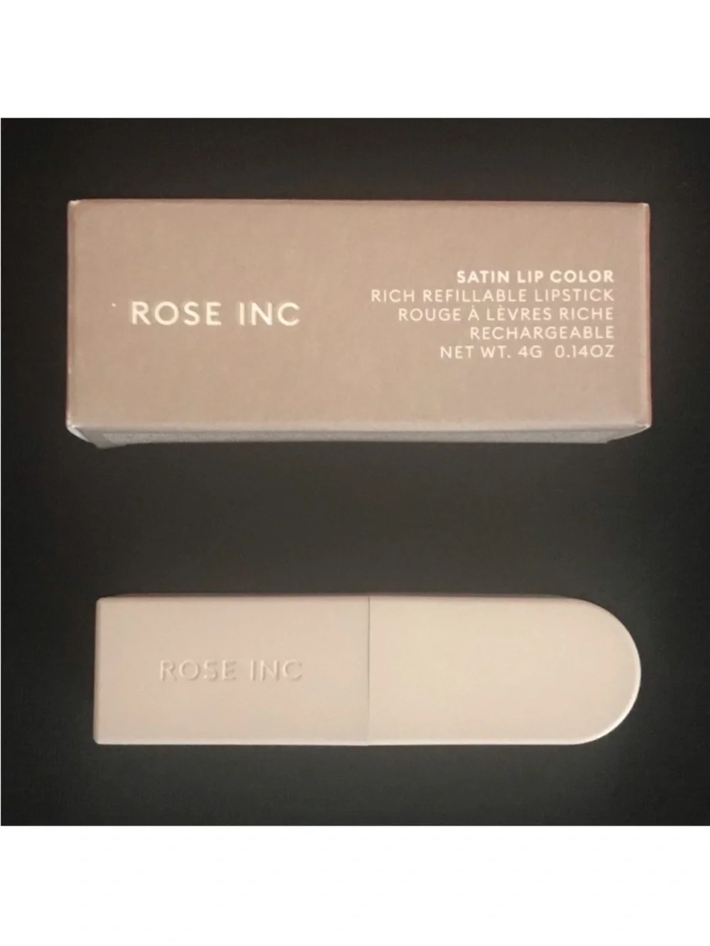 ROSE INC Satin Lip Color Refillable Hydrating Lipstick in Besotted 0.14 oz / 4 g